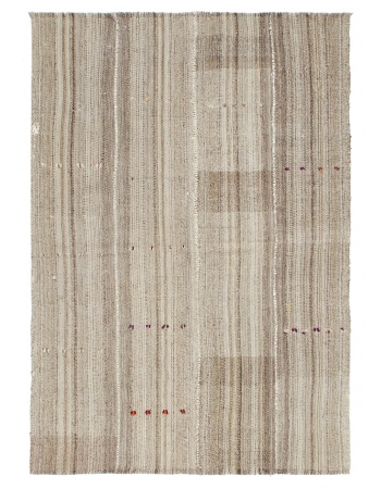 Vintage Decorative Turkish Kilim Rug - 4`3" x 6`3"