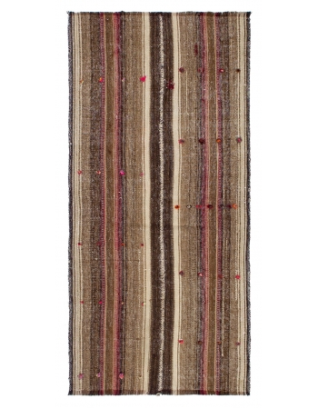 Vintage Small Decorative Kilim Rug - 2`7" x 5`6"