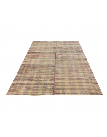 Decorative Vintage Turkish Rag Rug - 5`3