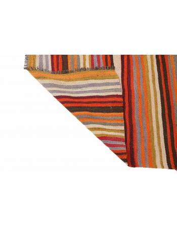 Small Vintage Striped Kilim Rug - 3`3