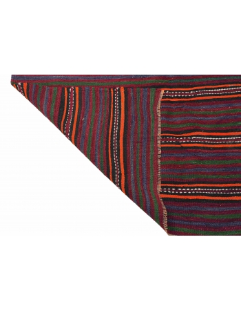 Vintage Striped Decorative Kilim Rug - 4`6