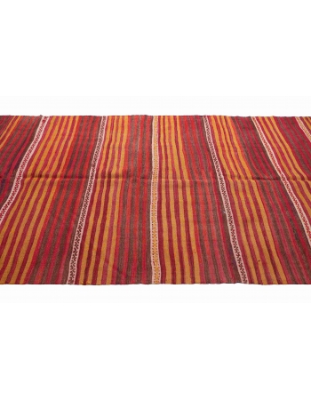 Vintage Decorative Turkish Kilim Rug - 5`2