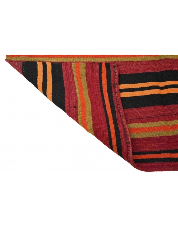 Vintage Decorative Striped Kilim Rug - 4`11