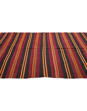 Striped Vintage Turkish Kilim Rug - 5`3