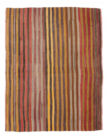 Vintage Small Striped Kilim Rug - 3`10″ x 5`2″