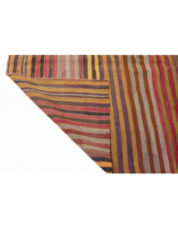 Vintage Small Striped Kilim Rug - 3`10