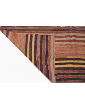 Striped Vintage Decorative Kilim Rug - 5`2