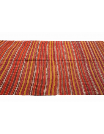 Turkish Vintage Striped Kilim Rug - 4`8
