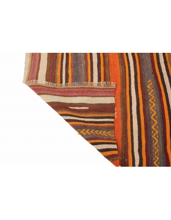 Small Vintage Striped Kilim Rug - 2`7
