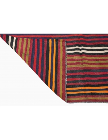 Striped Colorful Vintage Kilim Rug - 5`3