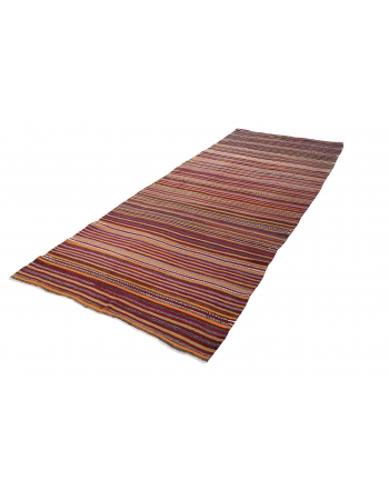 Decorative Vintage Striped Kilim Rug - 4`11