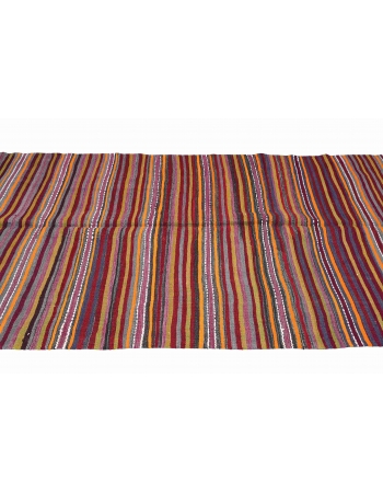 Decorative Vintage Striped Kilim Rug - 4`11
