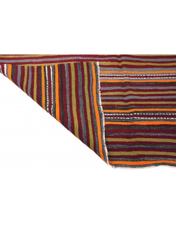 Decorative Vintage Striped Kilim Rug - 4`11