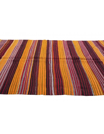 Striped Turkish Vintage Kilim Rug - 5`5