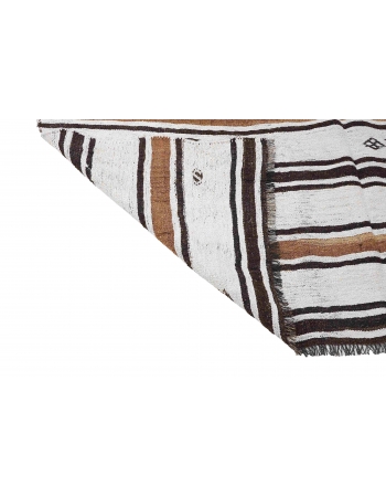 Vintage Decorative Turkish Hemp Kilim Rug - 6`8