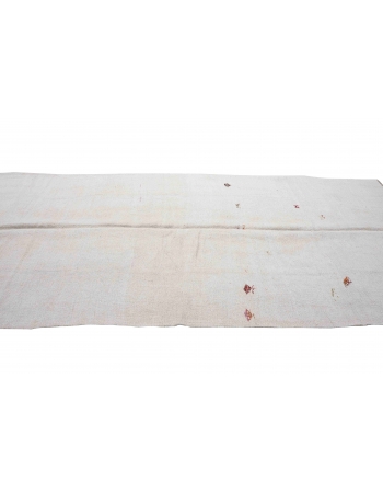 Vintage Turkish Hemp Kilim Rug - 5`5