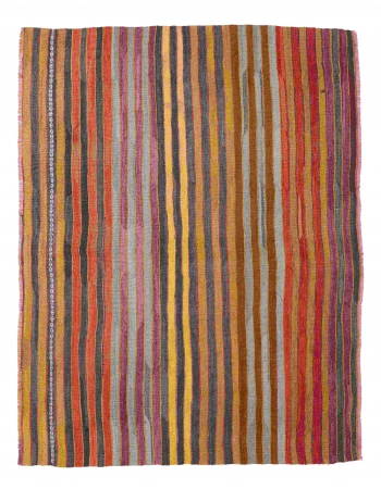 Vintage Small Striped Kilim Rug - 3`10" x 5`2"
