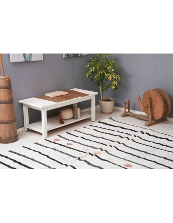 Hemp Vintage Striped Kilim Rug - 6`0" x 9`4"