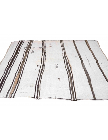 Vintage Decorative Hemp Kilim Rug - 6`2