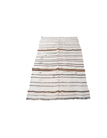 Vintage Hemp Decorative Kilim Rug - 5`3