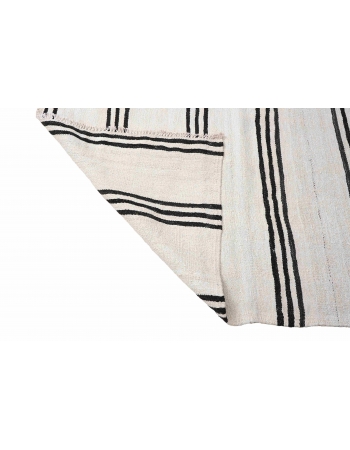 Turkish Vintage Hemp Kilim Rug - 4`7