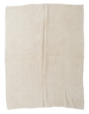 Modern Vintage Turkish Hemp Kilim Rug - 5`10" x 7`9"