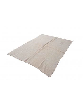 Modern Vintage Turkish Hemp Kilim Rug - 5`10