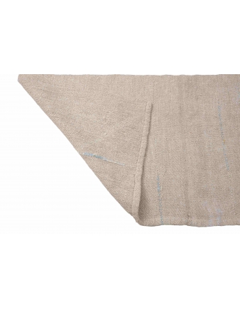 Modern Vintage Turkish Hemp Kilim Rug - 5`10