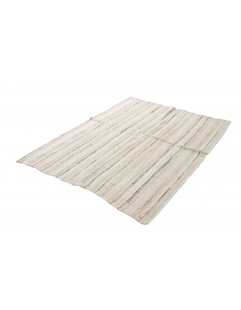 Decorative Vintage Turkish Hemp Rug - 4`9