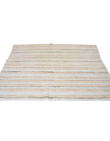 Decorative Vintage Turkish Hemp Rug - 4`9