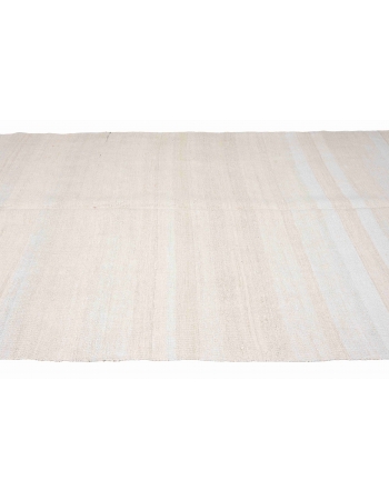 Vintage Modern Turkish Hemp Kilim Rug - 4`10