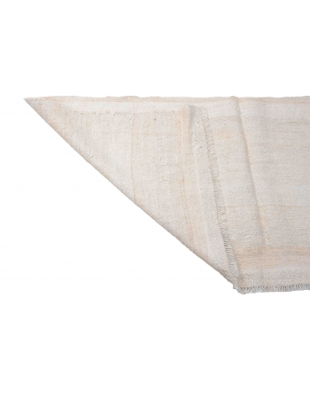Vintage Modern Turkish Hemp Kilim Rug - 4`10