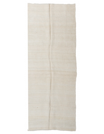 Vintage Turkish Hemp Kilim Rug - 4`4" x 11`3"