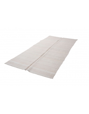 Vintage Modern Turkish Hemp Kilim Rug - 4`9