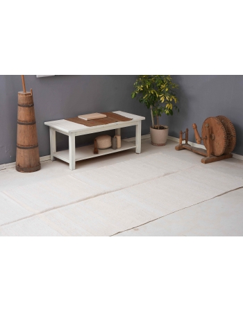 Vintage Modern Turkish Hemp Kilim Rug - 4`9