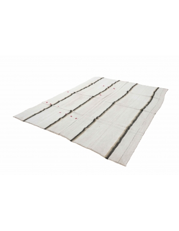 Decorative Vintage Turkish Hemp Rug - 7`1