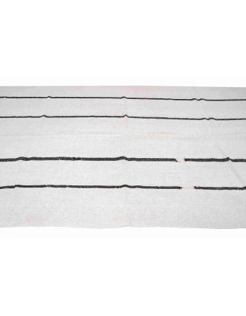 Vintage Striped Hemp Kilim Rug - 6`1