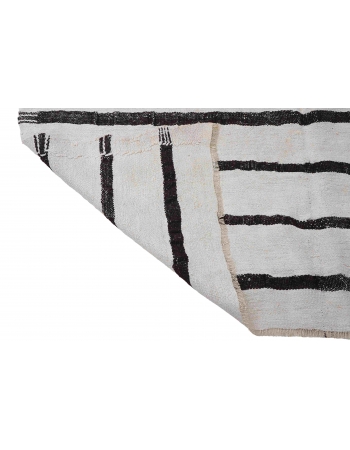 Vintage Modern Hemp Kilim Rug - 5`2