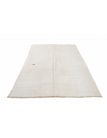 Vintage Hemp Modern Kilim Rug - 6`0" x 9`2"