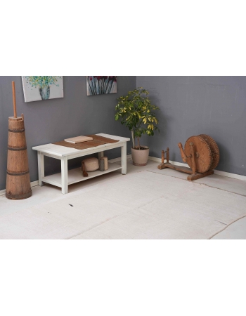 Vintage Hemp Modern Kilim Rug - 6`0" x 9`2"