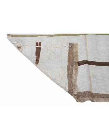 Vintage Decorative Turkish Hemp Kilim Rug - 4`4