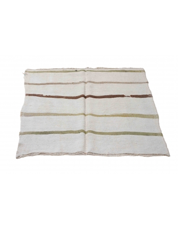Small Vintage Hemp Kilim Rug - 4`2
