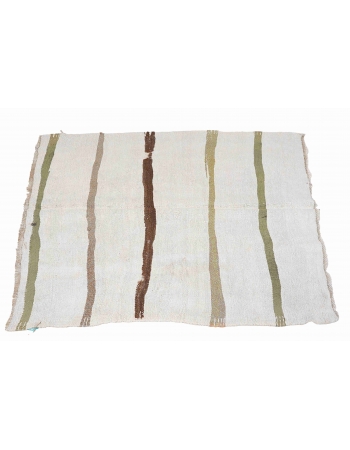 Small Vintage Hemp Kilim Rug - 4`2
