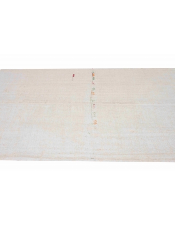 Vintage Decorative Turkish Hemp Kilim Rug - 4`7" x 8`0"