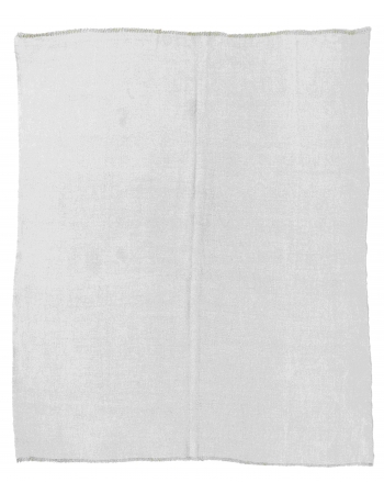 Vintage Modern Hemp Kilim Rug - 6`4" x 7`3"