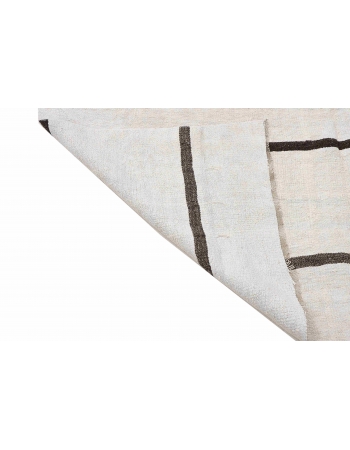 Vintage Striped Turkish Hemp Kilim Rug - 6`0