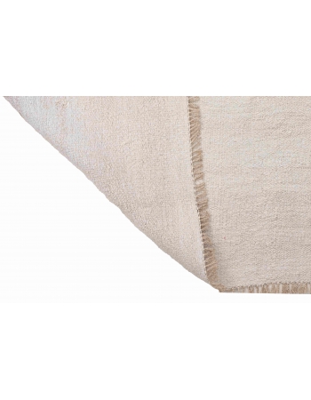 Black Striped Vintage Hemp Kilim Rug - 5`11