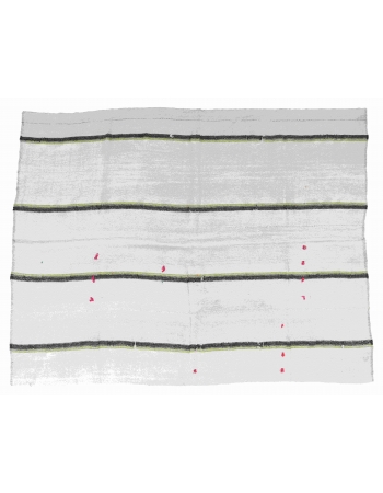 Decorative Vintage Turkish Hemp Rug - 7`1" x 9`2"