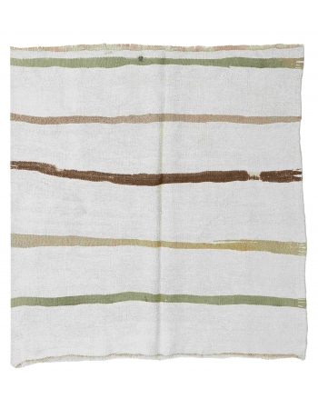 Small Vintage Hemp Kilim Rug - 4`2" x 4`8"