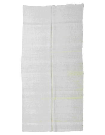 Vintage Modern Turkish Hemp Kilim Rug - 4`9" x 10`1"